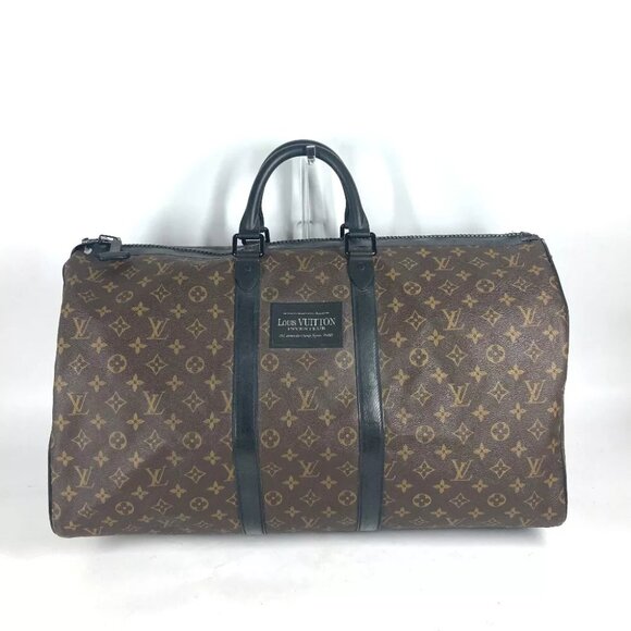 LOUIS VUITTON M41411 MonogramWatercolor Keepall-Bandouliere55 travel Duffle Bag - Picture 1 of 15